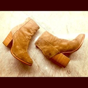 Rag and Bone, Ashby Suede, Camel Booties